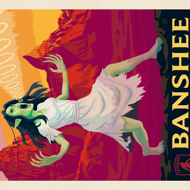 Legends Of The National Parks: Badland's Banshee 1000 Jigsaw Puzzle 3D Modell