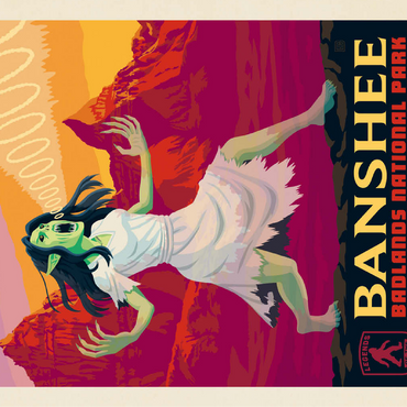 Legends Of The National Parks: Badland's Banshee 100 Jigsaw Puzzle 3D Modell