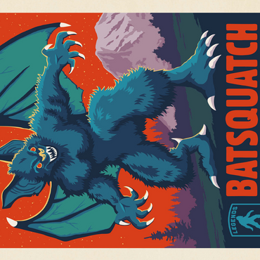 Legends Of The National Parks: Mt Rainier's Batsquatch 500 Jigsaw Puzzle 3D Modell