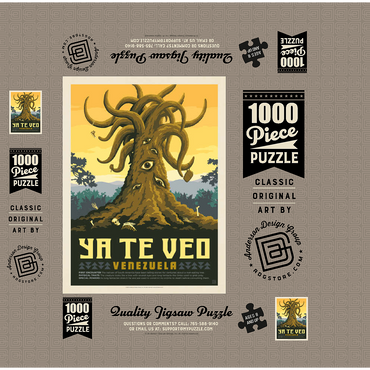 Mythical Creatures: Ya-Te-Veo 1000 Jigsaw Puzzle box 3D Modell