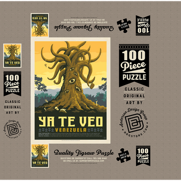 Mythical Creatures: Ya-Te-Veo 100 Jigsaw Puzzle box 3D Modell