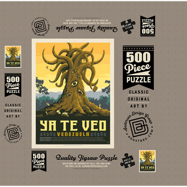 Mythical Creatures: Ya-Te-Veo 500 Jigsaw Puzzle box 3D Modell