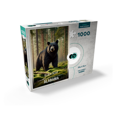 Alabama, Black Bear: State Animals Series 1000 Jigsaw Puzzle box view2