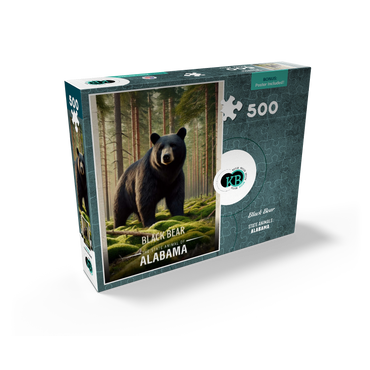 Alabama, Black Bear: State Animals Series 500 Jigsaw Puzzle box view2