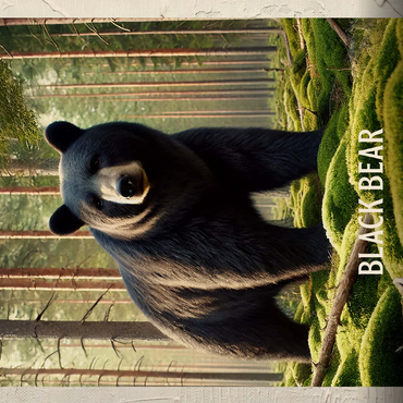 Alabama, Black Bear: State Animals Series 500 Jigsaw Puzzle 3D Modell