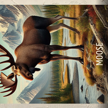 Alaska, Moose: State Animals Series 500 Jigsaw Puzzle 3D Modell