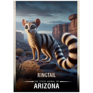 puzzleplate Arizona, Ringtail: State Animals Series 1000 Jigsaw Puzzle