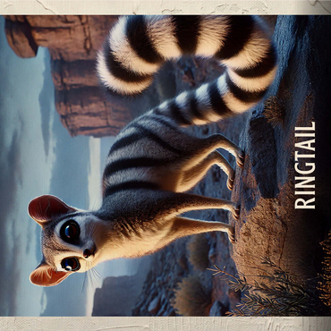 Arizona, Ringtail: State Animals Series 1000 Jigsaw Puzzle 3D Modell