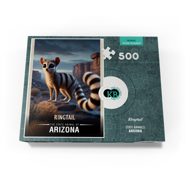 Arizona, Ringtail: State Animals Series 500 Jigsaw Puzzle box view3