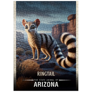 puzzleplate Arizona, Ringtail: State Animals Series 500 Jigsaw Puzzle