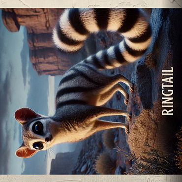 Arizona, Ringtail: State Animals Series 500 Jigsaw Puzzle 3D Modell