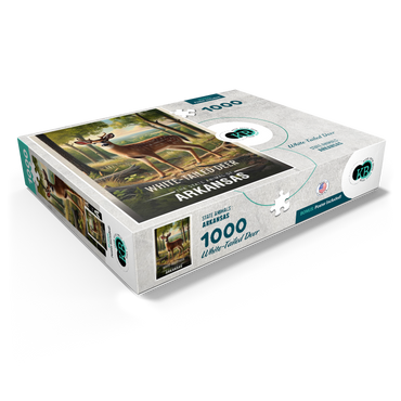 Arkansas, White-Tailed Deer: State Animals Series 1000 Jigsaw Puzzle box view1