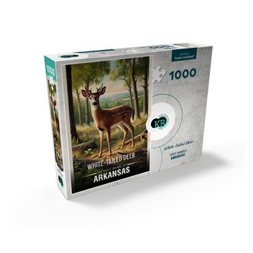 Arkansas, White-Tailed Deer: State Animals Series 1000 Jigsaw Puzzle box view2