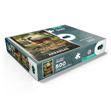 Arkansas, White-Tailed Deer: State Animals Series 500 Jigsaw Puzzle box view1