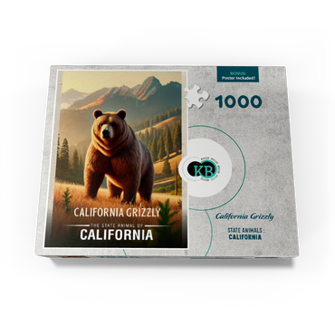 California, California Grizzly: State Animals Series 1000 Jigsaw Puzzle box view3