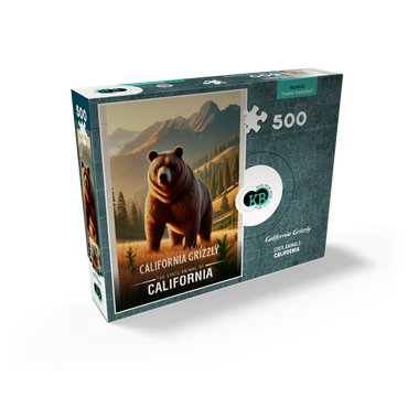 California, California Grizzly: State Animals Series 500 Jigsaw Puzzle box view2