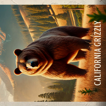 California, California Grizzly: State Animals Series 500 Jigsaw Puzzle 3D Modell