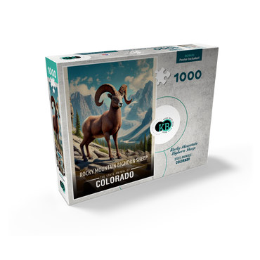 Colorado, Rocky Mountain Bighorn Sheep: State Animals Series 1000 Jigsaw Puzzle box view2