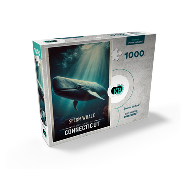 Connecticut, Sperm Whale: State Animals Series 1000 Jigsaw Puzzle box view2