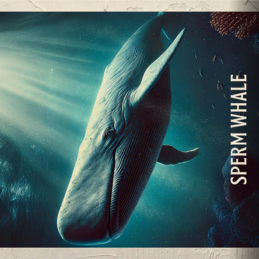 Connecticut, Sperm Whale: State Animals Series 1000 Jigsaw Puzzle 3D Modell
