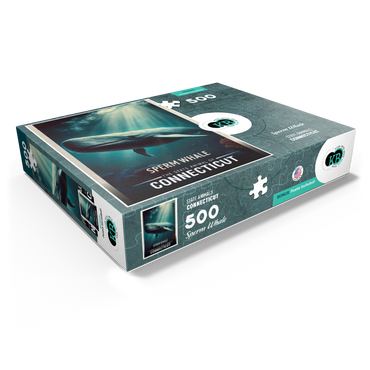 Connecticut, Sperm Whale: State Animals Series 500 Jigsaw Puzzle box view1