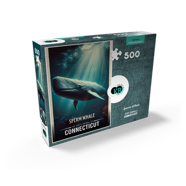 Connecticut, Sperm Whale: State Animals Series 500 Jigsaw Puzzle box view2