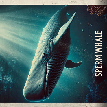 Connecticut, Sperm Whale: State Animals Series 500 Jigsaw Puzzle 3D Modell