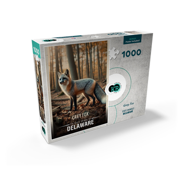 Delaware, Grey Fox: State Animals Series 1000 Jigsaw Puzzle box view2