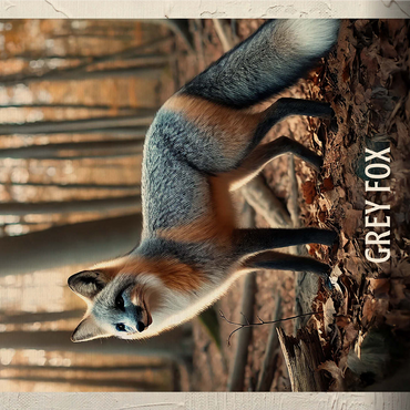 Delaware, Grey Fox: State Animals Series 1000 Jigsaw Puzzle 3D Modell