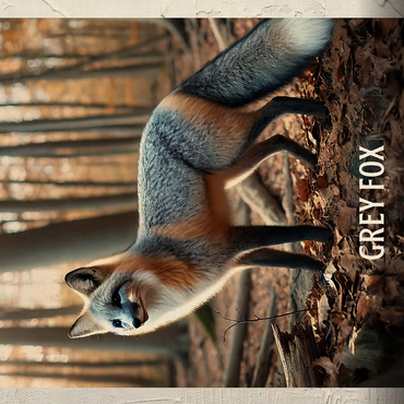 Delaware, Grey Fox: State Animals Series 500 Jigsaw Puzzle 3D Modell