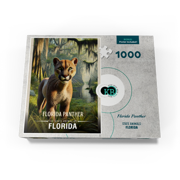 Florida, Florida Panther: State Animals Series 1000 Jigsaw Puzzle box view3