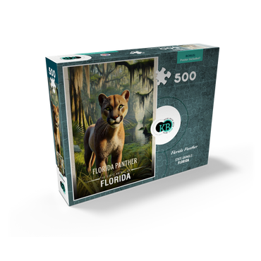 Florida, Florida Panther: State Animals Series 500 Jigsaw Puzzle box view2