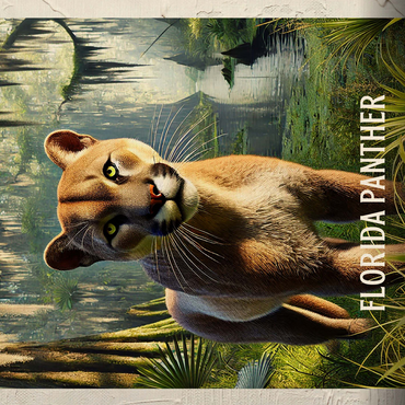 Florida, Florida Panther: State Animals Series 500 Jigsaw Puzzle 3D Modell