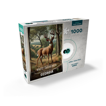 Georgia, White-Tailed Deer: State Animals Series 1000 Jigsaw Puzzle box view2