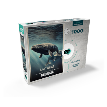 Georgia, Right Whale: State Animals Series 1000 Jigsaw Puzzle box view2