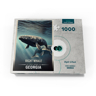 Georgia, Right Whale: State Animals Series 1000 Jigsaw Puzzle box view3