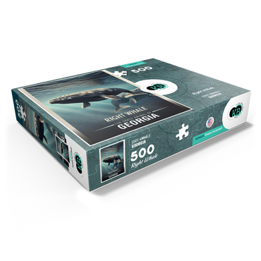 Georgia, Right Whale: State Animals Series 500 Jigsaw Puzzle box view1