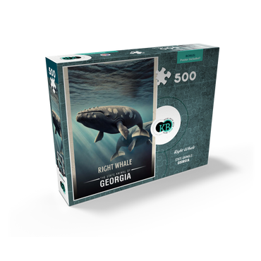 Georgia, Right Whale: State Animals Series 500 Jigsaw Puzzle box view2