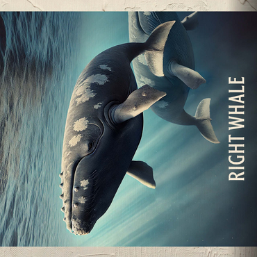 Georgia, Right Whale: State Animals Series 500 Jigsaw Puzzle 3D Modell