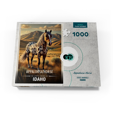 Idaho, Appaloosa Horse: State Animals Series 1000 Jigsaw Puzzle box view3