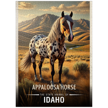 puzzleplate Idaho, Appaloosa Horse: State Animals Series 1000 Jigsaw Puzzle