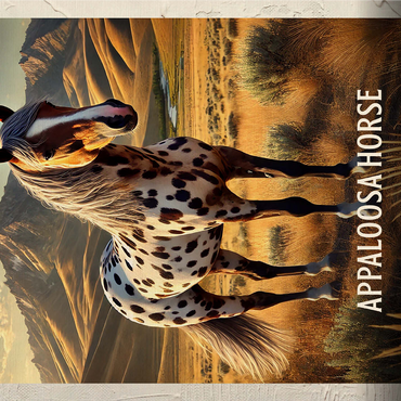 Idaho, Appaloosa Horse: State Animals Series 1000 Jigsaw Puzzle 3D Modell