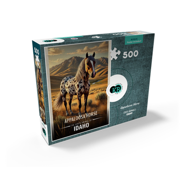 Idaho, Appaloosa Horse: State Animals Series 500 Jigsaw Puzzle box view2