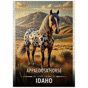 puzzleplate Idaho, Appaloosa Horse: State Animals Series 500 Jigsaw Puzzle