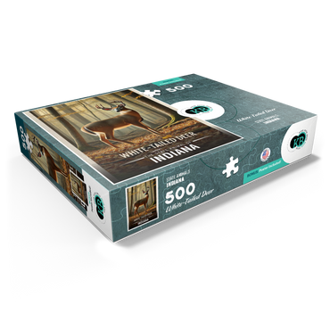 Indiana, White-Tailed Deer: State Animals Series 500 Jigsaw Puzzle box view1