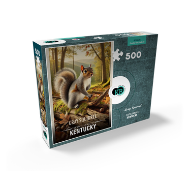 Kentucky, Gray Squirrel: State Animals Series 500 Jigsaw Puzzle box view2