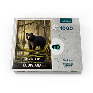 Louisiana, Black Bear: State Animals Series 1000 Jigsaw Puzzle box view3