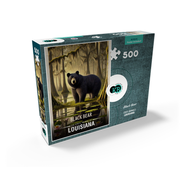Louisiana, Black Bear: State Animals Series 500 Jigsaw Puzzle box view2