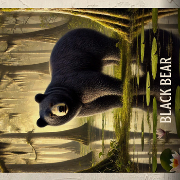 Louisiana, Black Bear: State Animals Series 500 Jigsaw Puzzle 3D Modell