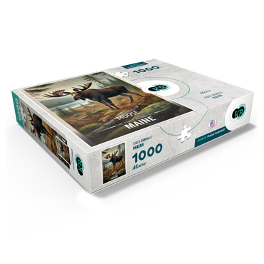 Maine, Moose: State Animals Series 1000 Jigsaw Puzzle box view1